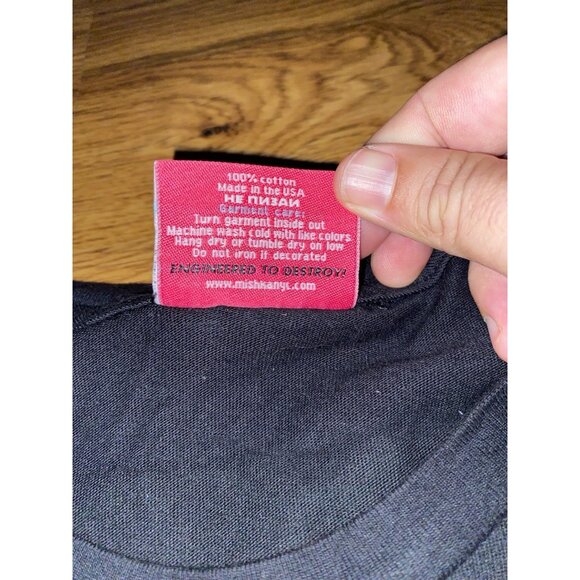 Rare MISHKA MNWKA x Cyrillic Rush Bandana T Shirt Size Medium - Picture 4 of 5